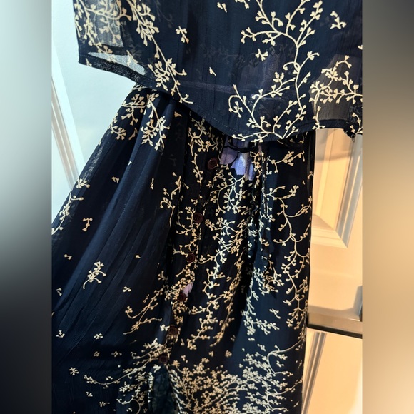 Navy blue midi dress in medium - Picture 3 of 6